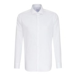 Męska Koszula 1/1 Oxford Kent Collar Slim Business Formal Shirt. Białe koszule Seidensticker, m, bez wzorów, bez kołnierzyka, bez ramiączek. Za 339.99 zł.