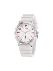 Nautica Zegarek NAPHBS403 Biały. Białe, analogowe zegarki Nautica. Za 419.99 zł.