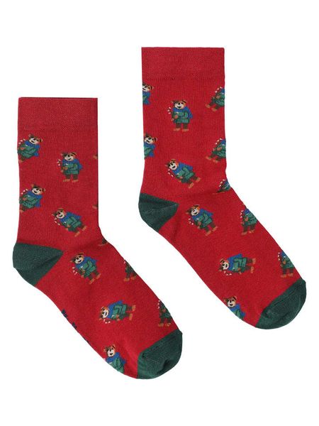 TATUUM Skarpety w kolorze bordowo-zielonym rozmiar: 39-42. Czerwone skarpety Tatuum, bez wzorów, prążkowane. Za 26.99 zł.