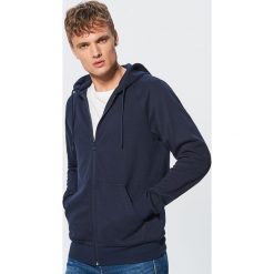 Rozpinana bluza Basic z kapturem - Granatowy. Bluzy z kapturem marki Cropp. Za 89.99 zł.