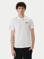 EA7 Emporio Armani Polo 7M001477 AF10375 U0002 Biały Regular Fit. Białe koszulki polo EA7 Emporio Armani, m, bez wzorów, z bawełny, bez kołnierzyka, bez ramiączek. Za 429.99 zł.