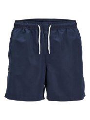Jack & Jones Szorty kąpielowe "Aruba" w kolorze granatowym rozmiar: L. Niebieskie kąpielówki Jack & Jones, l, bez wzorów, z materiału. Za 75.16 zł.