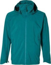 Męska rowerowa kurtka przeciwdeszczowa Skane, turkusowo-zielona. Zielone kurtki BASIL, l, bez wzorów, z materiału, bez kaptura. Za 489.90 zł.