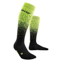 Męskie skarpety kompresyjne sportowe z merino CEP Snowfall. Czarne odzież kompresyjna CEP, bez wzorów, z elastanu. Za 199.00 zł.