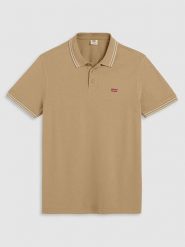 Levi´s Koszulka polo w kolorze beżowym rozmiar: S. Brązowe koszulki polo s, bez wzorów, bez kołnierzyka, bez ramiączek. Za 79.21 zł.