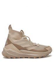 Adidas Trekkingi Terrex Free Hiker 2.0 IF7119 Beżowy. Brązowe botki sznurowane Adidas, bez wzorów, z materiału, bez obcasa, bez zapięcia. Za 719.99 zł.
