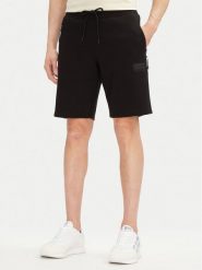 EA7 Emporio Armani Szorty sportowe 7M000095 AF12116 UC001 Czarny Regular Fit. Czarne krótkie spodenki sportowe EA7 Emporio Armani, l, bez wzorów, z bawełny. Za 479.99 zł.
