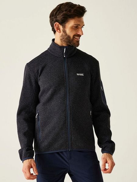 Regatta Kurtka polarowa "Newhill" w kolorze granatowym rozmiar: L. Niebieskie kurtki Regatta, l, bez wzorów, z polaru, bez kaptura. Za 117.73 zł.