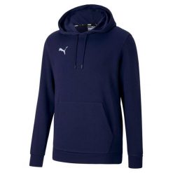 Bluza Puma Teamgoal 23 Causals Hoody 06 Dorosłych. Niebieskie bluzy z kapturem Puma, s, bez wzorów, z bawełny, z kapturem. Za 180.99 zł.