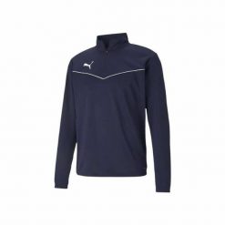 Niebieska Bluza Puma Teamrise Z Zamkiem 1/4 Dorosłych. Białe bluzy bez kaptura Puma, s, bez wzorów, bez kaptura. Za 203.00 zł.