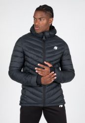 Osborn Puffer Kurtka - Czarny. Czarne kurtki GORILLA WEAR, m, bez wzorów, z nylonu, bez kaptura. Za 458.00 zł.