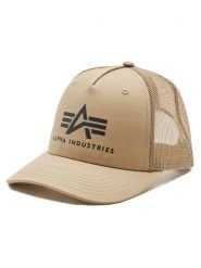 Alpha Industries Czapka z daszkiem AI.186902 Beżowy. Brązowe czapki z daszkiem Alpha Industries, bez wzorów, z bawełny. Za 99.99 zł.