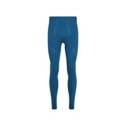 Legginsy Falke Warm. Niebieskie legginsy długie sportowe Falke, s, bez wzorów, z elastanu. Za 281.50 zł.