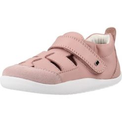 Sandały BOBUX BQ10667QIPLE SANDALIA MARIS Rose. Czerwone sandały BOBUX, ze skóry, bez zapięcia. Za 242.99 zł.