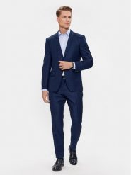 Boss Garnitur H-Huge 50509502 Granatowy Slim Fit. Niebieskie garnitury Boss, m, bez wzorów, z wełny. Za 3,499.00 zł.