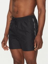 Calvin Klein Swimwear Szorty kąpielowe KM0KM01109 Czarny Regular Fit. Czarne kąpielówki Calvin Klein Swimwear, m, bez wzorów, z syntetyku. Za 179.99 zł.
