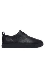 Calvin Klein Półbuty Hybrid Clean Derby Tum Lth HM0HM02185 Czarny. Czarne eleganckie półbuty CALVIN KLEIN, bez wzorów, ze skóry, bez obcasa, bez zapięcia. Za 649.99 zł.