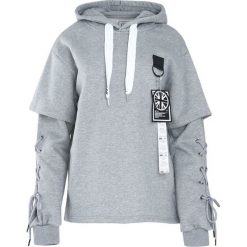 Jasnoszara Bluza Another Life. Bluzy marki Born2be. Za 44.99 zł.