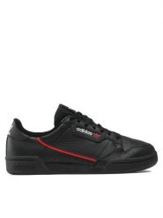 Adidas Sneakersy Continental 80 G27707 Czarny. Czarne buty sportowe casual Adidas, bez wzorów, ze skóry, bez zapięcia. Za 269.99 zł.