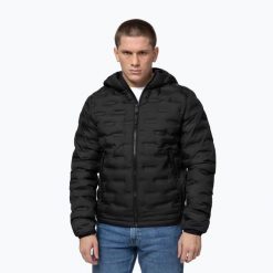 Kurtka zimowa męska Pitbull Camino Quilted Hooded. Czarne kurtki PITBULL, na zimę, l, bez wzorów, z syntetyku, bez kaptura. Za 299.99 zł.