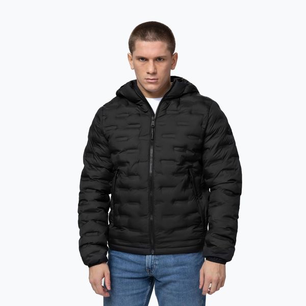 Kurtka zimowa męska Pitbull Camino Quilted Hooded. Czarne kurtki PITBULL, na zimę, l, bez wzorów, z syntetyku, bez kaptura. Za 299.99 zł.