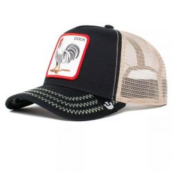 Czapka z daszkiem Goorin Bros. The Cock Black Trucker 101-0378-BLK. Czarne czapki z daszkiem Goorin Bros, bez wzorów. Za 144.00 zł.