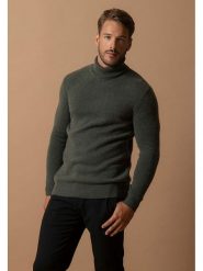 Perfect Cashmere Kaszmirowy golf "Marius" w kolorze ciemnozielonym rozmiar: S. Zielone golfy Perfect Cashmere, s, bez wzorów, z kaszmiru, bez ramiączek. Za 630.99 zł.