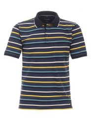 CASAMODA Koszulka polo w kolorze granatowo-żółtym rozmiar: XXL. Niebieskie koszulki polo CASAMODA, xxl, bez wzorów, bez kołnierzyka, bez ramiączek. Za 101.70 zł.