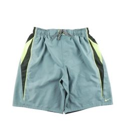 Second life - Męskie szare szorty kąpielowe - Jak nowy. Szare kąpielówki Nike, m, bez wzorów. Za 85.16 zł.