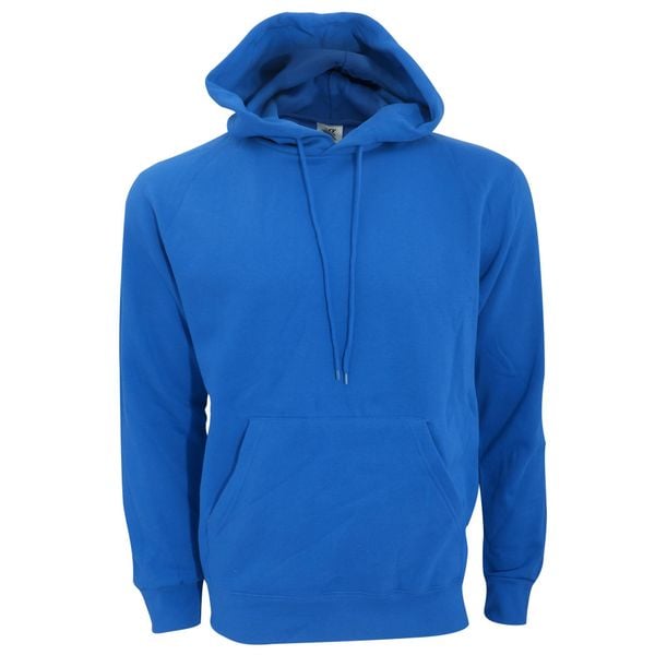 Męska Gładka Bluza Sportowa Przez Głowę Kaptur. Białe bluzy z kapturem SG, l, bez wzorów, z bawełny, z kapturem. Za 114.99 zł.