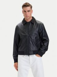 Calvin Klein Jeans Kurtka z imitacji skóry LV04RH402G Czarny Regular Fit. Czarne kurtki Calvin Klein Jeans, l, bez wzorów, z jeansu, bez kaptura. Za 949.99 zł.