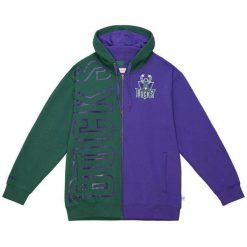 Polar z kapturem Milwaukee Bucks Intégrale 2.0. Fioletowe bluzy z polaru Mitchell & Ness, m, bez wzorów, z polaru, z kapturem. Za 497.00 zł.