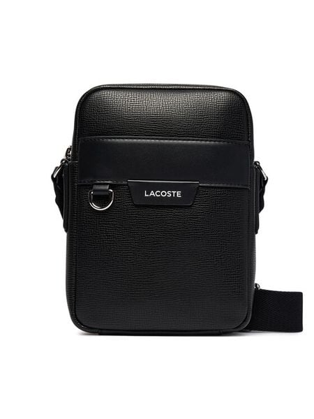Lacoste Saszetka NH5047OI Czarny. Czarne saszetki i nerki LACOSTE, bez wzorów, ze skóry. Za 709.99 zł.
