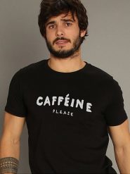 WOOOP Koszulka "Caffeine Please" w kolorze czarnym rozmiar: XL. Czarne bezrękawniki Wooop, xl, bez wzorów, z bawełny, bez kołnierzyka, bez ramiączek. Za 56.99 zł.