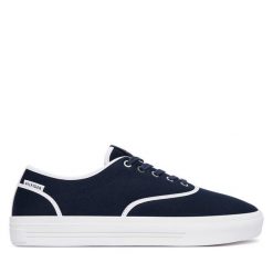 Tenisówki Tommy Hilfiger. Niebieskie trampki Tommy Hilfiger, m, bez wzorów, bez zapięcia. Za 369.99 zł.