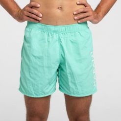 Szorty pływackie męskie Nabaiji 100 Basic. Czerwone odzież kąpielowa NABAIJI, m, bez wzorów, z materiału, sportowe. Za 39.99 zł.