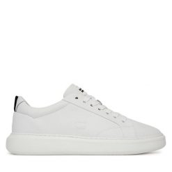 Półbuty G-Star Raw. Białe eleganckie półbuty G-Star Raw, bez wzorów, bez obcasa, bez zapięcia. Za 349.99 zł.