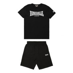 Zestaw Koszulka i Szorty Lonsdale Dunstan. Białe krótkie spodenki sportowe Lonsdale, m, bez wzorów, z dresówki. Za 300.00 zł.