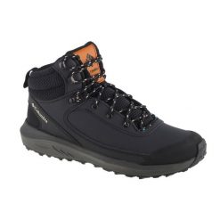 Buty trekkingowe męskie, Columbia Trailstorm Peak Mid. Czarne buty trekkingowe Columbia, bez wzorów, z gumy, bez zapięcia. Za 299.99 zł.