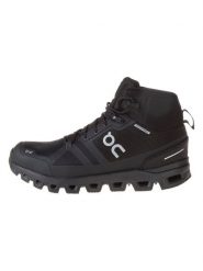 ON RUNNING Botki turystyczne "Cloudrock Waterproof 1" w kolorze czarnym rozmiar: 41. Czarne buty do biegania On Running, bez wzorów, bez zapięcia, outdoorowe. Za 594.39 zł.