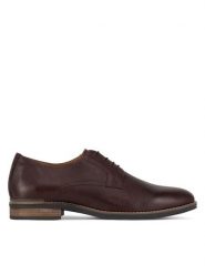 Gino Rossi Półbuty VITALE-01 MI08 Brązowy. Brązowe eleganckie półbuty Gino Rossi, bez wzorów, ze skóry, bez obcasa, bez zapięcia. Za 239.99 zł.