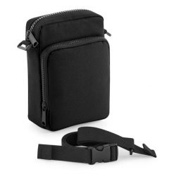 Torba na ramię Bag Base Modulr™. Czarne torby na ramię BAGBASE, bez wzorów, z poliesteru, na ramię, bez dodatków. Za 57.65 zł.