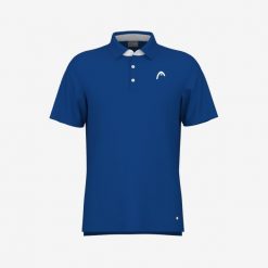 Koszulka polo męska SLICE. Niebieskie koszulki polo Head, m, bez wzorów, z bawełny, bez kołnierzyka, bez ramiączek. Za 371.00 zł.