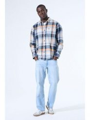 Garcia Koszula w kolorze niebiesko-brzoskwiniowym rozmiar: L. Niebieskie koszule Garcia, l, bez wzorów, z bawełny, bez kołnierzyka, bez ramiączek. Za 109.52 zł.