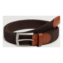 Mango Man - Pasek ELASTIC. Niebieskie paski Mango Man, bez wzorów. Za 99.99 zł.