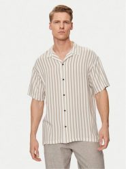 Jack&Jones Koszula Jeff 12249367 Beżowy Relaxed Fit. Brązowe koszule Jack&Jones, m, bez wzorów, z wiskozy, bez kołnierzyka, bez ramiączek. Za 49.99 zł.