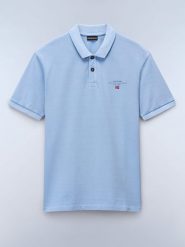 NAPAPIJRY Koszulka polo "Elbas" w kolorze błękitnym rozmiar: XL. Niebieskie koszulki polo NAPAPIJRY, xl, bez wzorów, z bawełny, bez kołnierzyka, bez ramiączek. Za 127.95 zł.