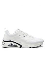 Skechers Sneakersy Tres-Air Uno-Revolution-Airy 183070/WHT Biały. Białe buty sportowe casual Skechers, bez wzorów, z materiału, bez zapięcia. Za 309.99 zł.