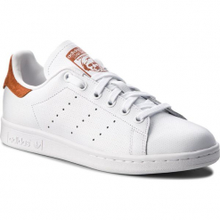 Buty adidas - Stan Smith B38040 Ftwwht/Ftwwht/Foxred. Białe buty sportowe casual marki Adidas, z materiału. W wyprzedaży za 279.00 zł.