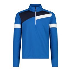 Golf męski techniczny CMP 34L4147. Niebieskie golfy CMP, l, bez wzorów, bez ramiączek. Za 306.50 zł.
